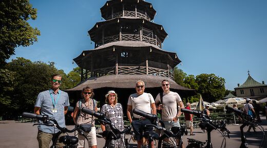 Standing in front of the Great Pagoda, Munich, Germany. CC:Radius Tours