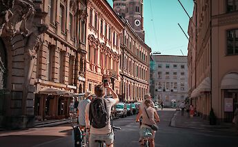 Taking a photo, Munich, Germany. CC:Radius Tours