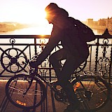 Biking Budapest at sunset. Unsplash:Viktor Keri