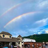 A double rainbow in Washington!