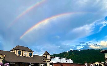 A double rainbow in Washington!