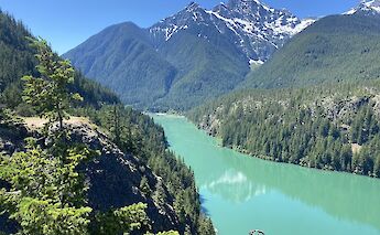 The glacial water of Ross Lake.