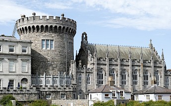 Castle of Dublin, sitting at the highest point of central Dublin. Flickr:William Murphy