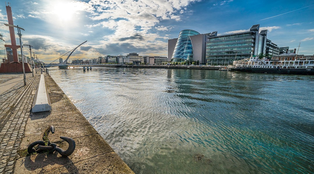 Dublin Docklands, an area on the both sides of River Liffey. Flickr:Giuseppe Milo