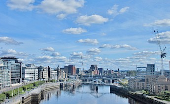 Glasgow skyline. Unsplash:Adam Marikar