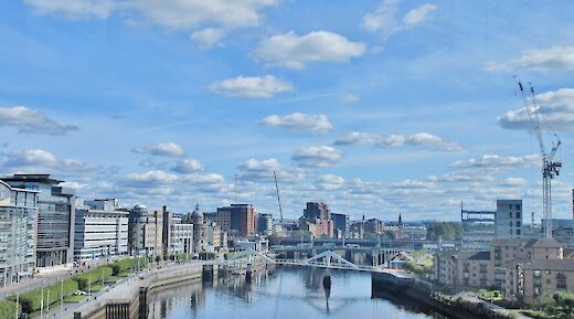 Glasgow skyline. Unsplash:Adam Marikar