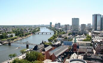 Frankfurt from above, Germany. Noah Boyer@Unsplash