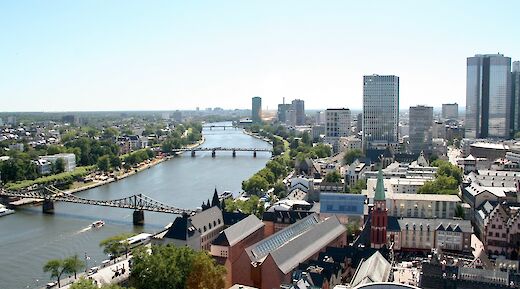 Frankfurt from above, Germany. Noah Boyer@Unsplash