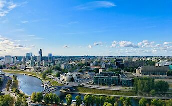 Skyline of Vilnius, Lithuania. Reza Bina@Unsplash