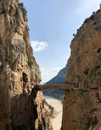 People on the walkway, Caminito del Rey, Spain. Unsplash:Mateusz Plinta