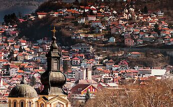 Overlooking city centre, Sarajevo. Unsplash:Milana Jovanov