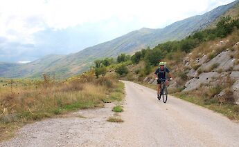 Biking through the mountains, Croatia