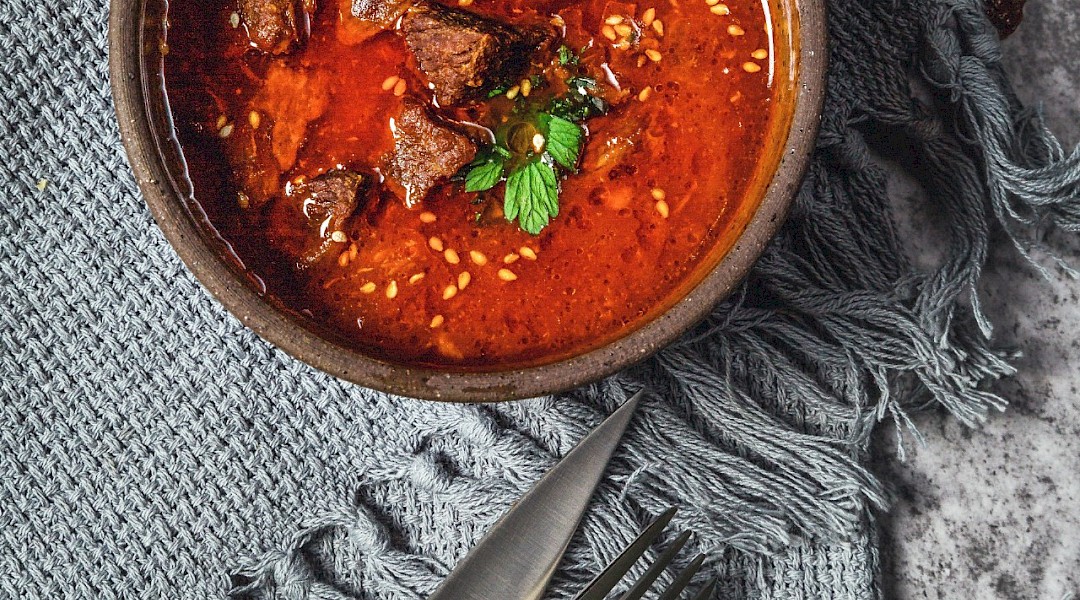 A bowl of soup. Unsplash:Ting Tian