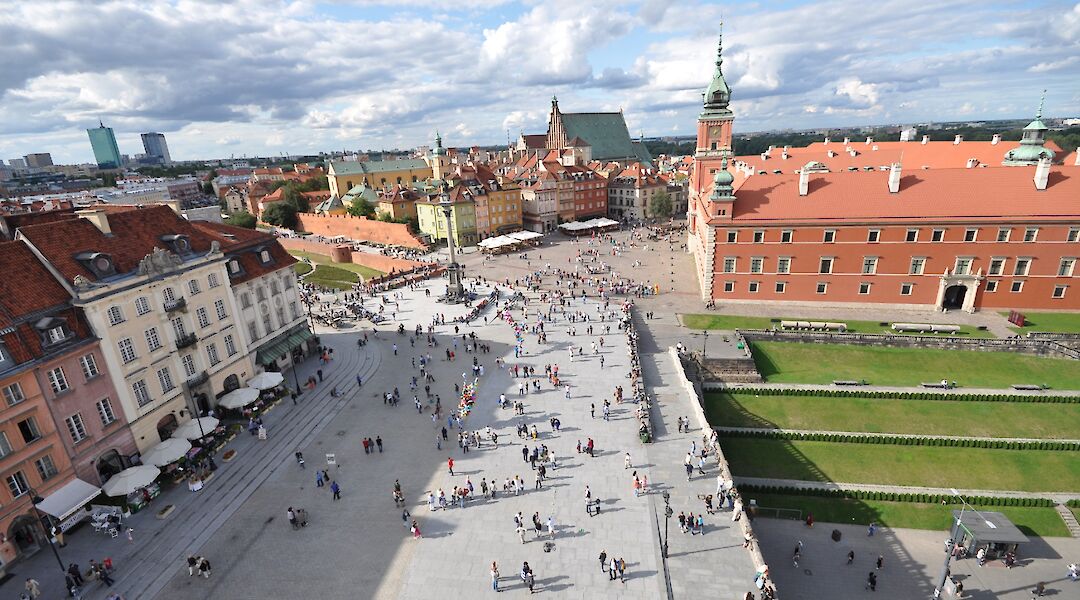 Castle Square from above, Warsaw, Poland. Flickr:Jorge Lascar