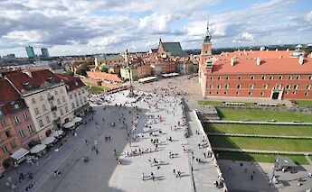Castle Square from above, Warsaw, Poland. Flickr:Jorge Lascar