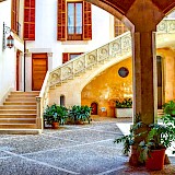 Beautifully carved staircase, Palma de Mallorca. Unsplash:Tom Podmore