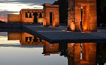 Temple of Debod - Egyptian Temple from 200bc, given as a gift to Spain, Madrid. Flickr:Conall