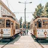 Trams of Porto, Portugal. Unsplash:Eugene Zhyvchik
