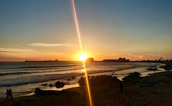 Sunset at Matosinhos, Portugal. Unsplash:Kutsal Amac
