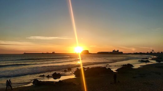 Sunset at Matosinhos, Portugal. Unsplash:Kutsal Amac