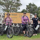 A group with their e-bikes, Monte Brasil, Terceira Island.