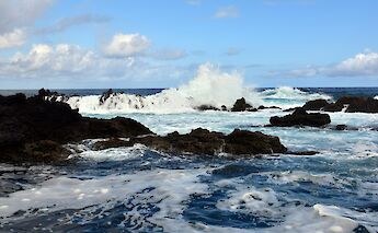 Waves on the shore, Terceira Island, Azores, Portugal. Unsplash: Ries Bosch