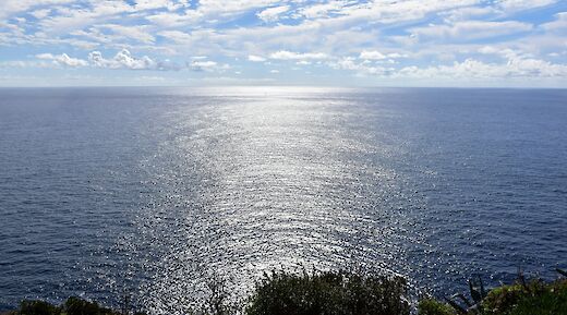 Sunlight on the ocean, Terceira Island, Azores, Portugal. Ries Bosch@Unsplash