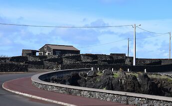 Volcanic stone house along the road, Terceira Island, Azores, Portugal. Rui Amaro@Unsplash