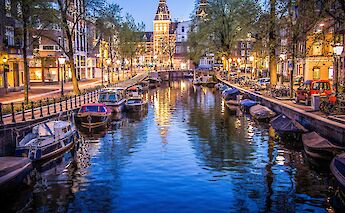 Amsterdam at night, Holland. Sergey Galyonkin@Flickr