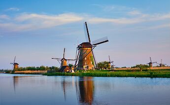 Reflection of a windmill, Holland. Getty Images@Unsplash