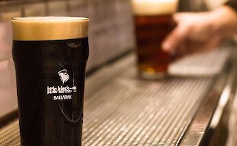 Local Ballarak Beer in a glass, Palermo, Italy