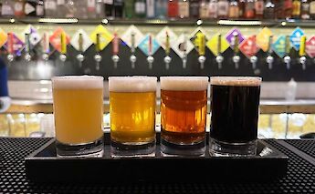 Craft Beer Selection in the bar, Palermo, Sicily, Italy