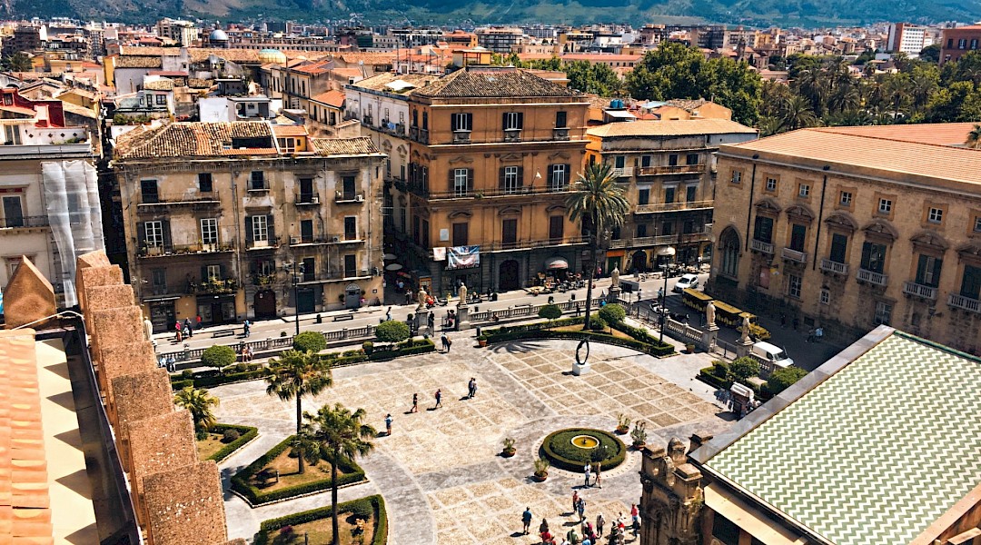 Aerial view of the city centre, Palermo, Italy. Unsplash:Michele Bitetto