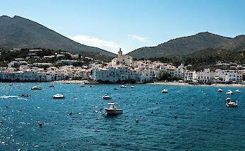 Boats on the ocean, Cadaqués, Spain. Unsplash:Saul Mercado