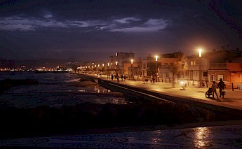 Promenade, Palma de Mallorca at night, Spain. Flickr:Nicolas Vigier