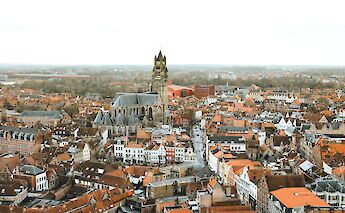 Aerial view of Bruges, Belgium. Olga Subach@Unsplash