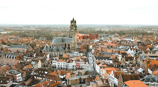 Aerial view of Bruges, Belgium. Olga Subach@Unsplash