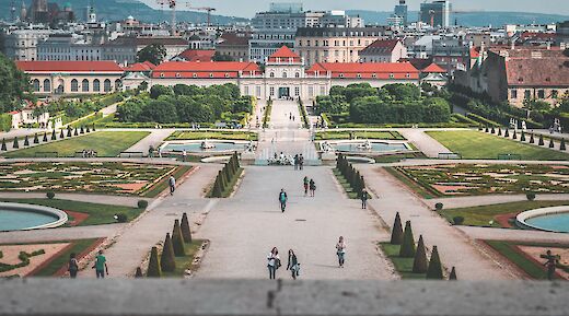 View from Belvedere, Vienna, Austria. Unsplash:Daniel Plan