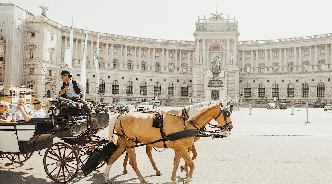 Horse-drawn carriage, Vienna, Austria. Unsplash:Sandro Gonzales