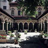 Courtyard at Stavropoleos Monastery, Bucharest. Fusion of Horizons@Flickr