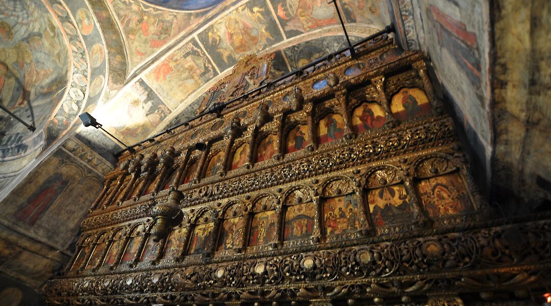Interior of Stavropoleos Monastery, Bucharest. Fusion of Horizons@Flickr