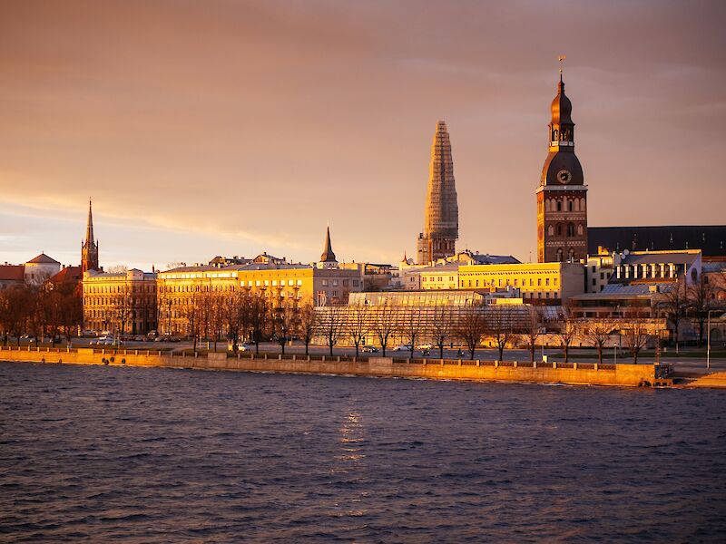 Golden hour at Riga, Latvia. Janis Beitins@Unsplash