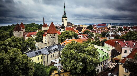 Rooftops of Tallinn City, Harju County, Estonia. Leo Roomets@Unsplash