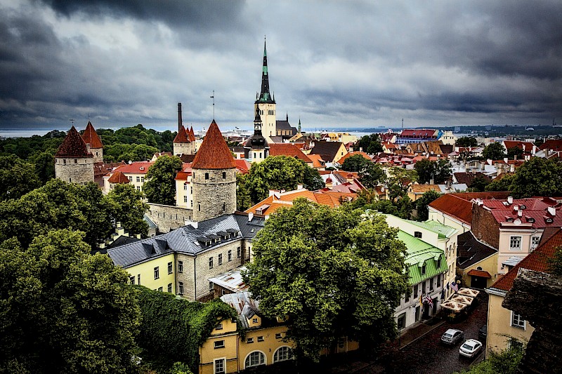 Rooftops of Tallinn City, Harju County, Estonia. Leo Roomets@Unsplash
