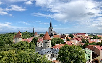 Skyline view of the Old Town, Tallinn. Karson Nyibnmueuqi@Unsplash