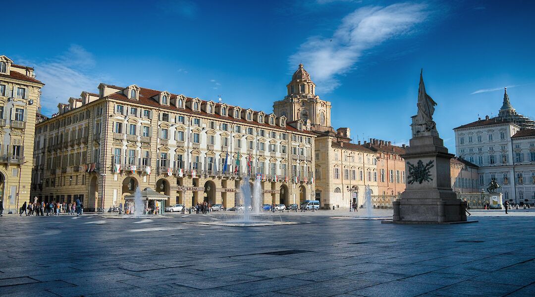 Piazza Castello, a prominent city square in Turin, Italy. Cristiano Caligaris@Unsplash