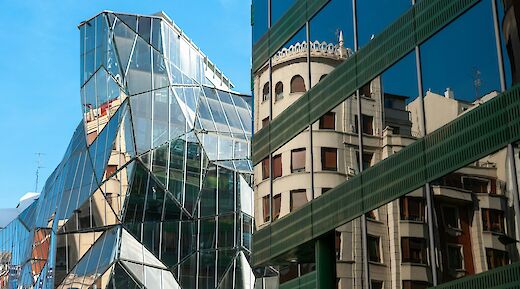 Abstract architecture in Bilbao, Spain. Getty Images@Unsplash
