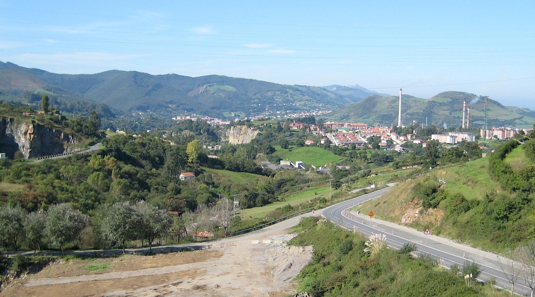 View of part of Abanto and Muskiz, Spain. Javierme@WIkimedia Commons