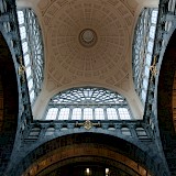 Monumental ceiling of Antwerp Central Train Station. Michael Matloka@Unsplash