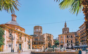 Virgin Square and Valencia Cathedral, Spain. pawel.gaul@iStock